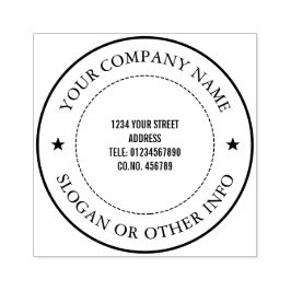 Carimbo De Borracha Empresa Comercial Personalizada