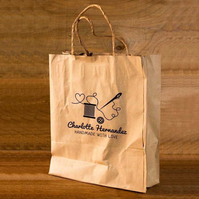 Carimbo De Borracha Empresa de costura personalizada, grande (Criador carregado)