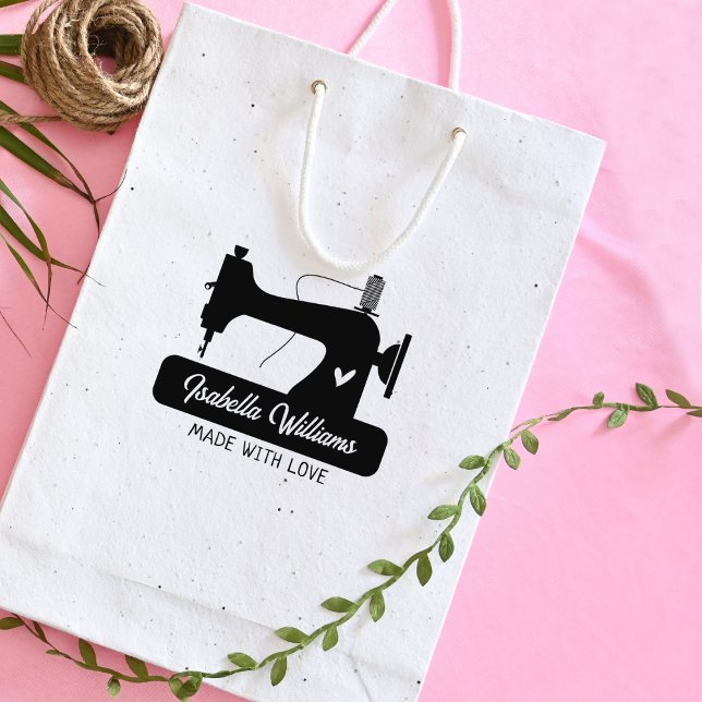 Carimbo De Borracha Empresa de costura personalizada, grande (Criador carregado)