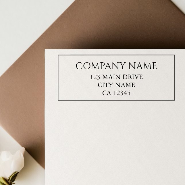 Carimbo De Borracha Empresa profissional de endereço comercial (Criador carregado)