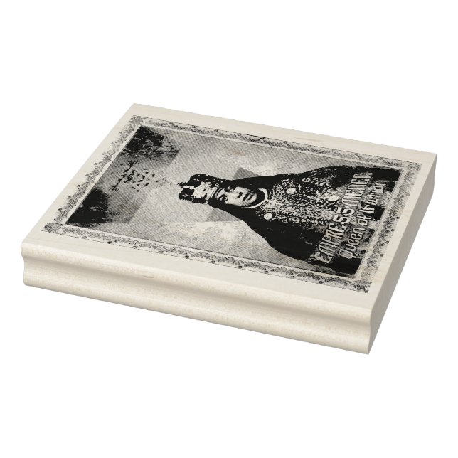 Carimbo De Borracha Empress Menen Jah Rastafari Wood Art Stamp (Carimbo)