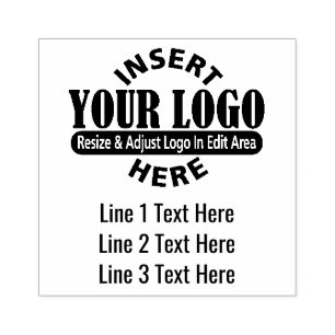 Carimbo De Borracha Endereço Comercial com 3 Linhas de Endereço de Tex