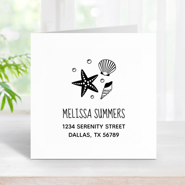 Carimbo De Borracha Endereço das Pérolas de Estaleiro de Caça Náutica (Criador carregado)