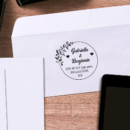 Carimbo De Borracha Endereço de casal, Casamento ou Família