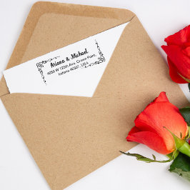 Carimbo De Borracha Endereço de casal, Casamento ou Família