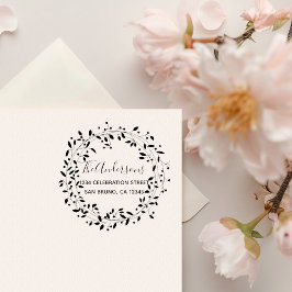 Carimbo De Borracha Endereço de Devolução Botânica Rastreada por Manus