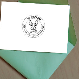 Carimbo De Borracha Endereço de devolução da família Cat Sphinx