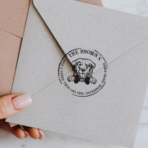 Endereço de devolução da família de cães do ouro R