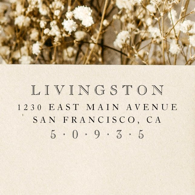 Carimbo De Borracha Endereço de devolução da família de estilo de imag (Criador carregado)