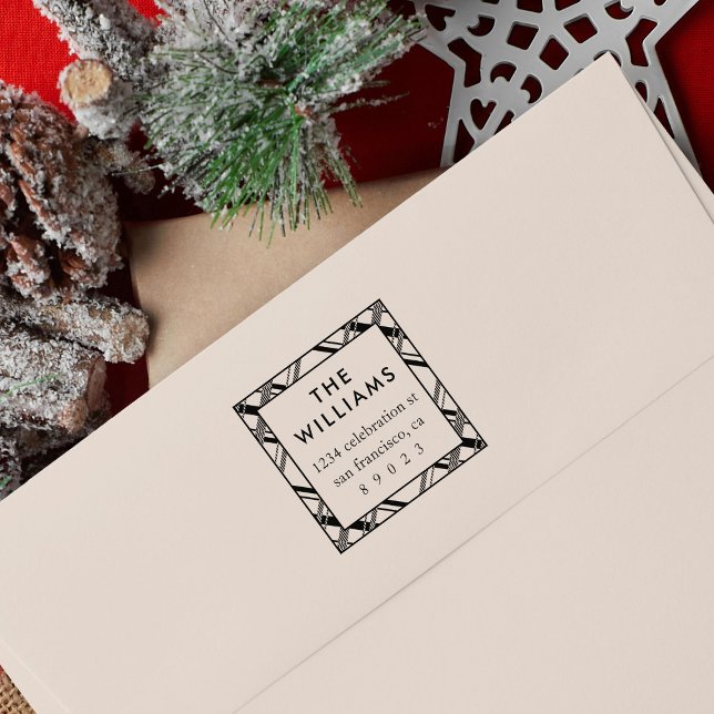 Carimbo De Borracha Endereço de devolução da família de Xadrezes Tarta (Criador carregado)