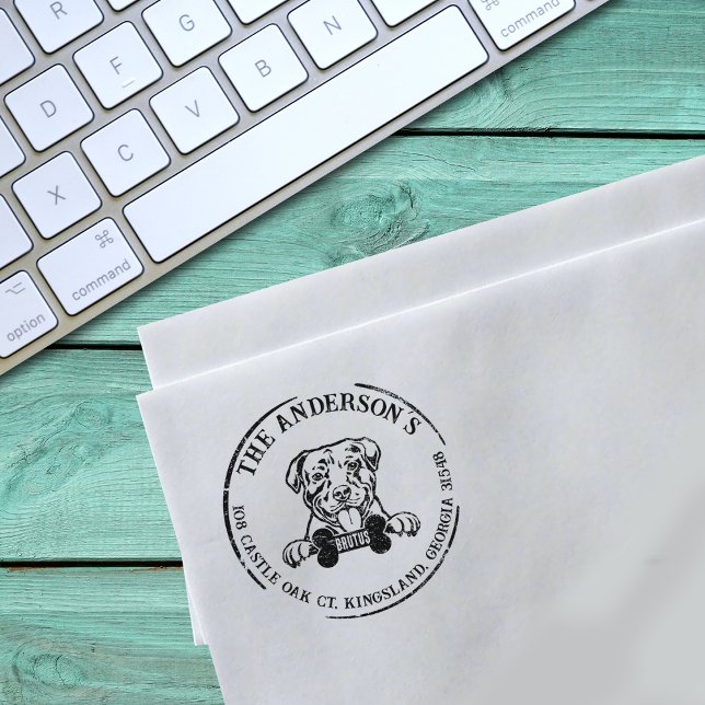 Carimbo De Borracha Endereço de devolução da família personalizada Ame (Criador carregado)