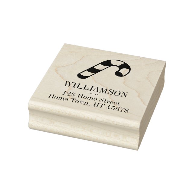 Carimbo De Borracha Endereço de devolução de canas de Natal (Carimbo)