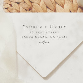 Carimbo De Borracha Endereço de devolução de casamento para Casais Bot