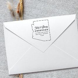 Carimbo De Borracha Endereço de Devolução de Estado de ARIZONA Simples