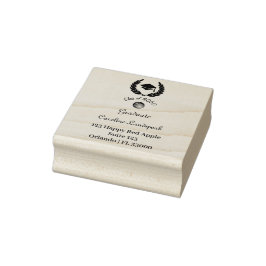 Carimbo De Borracha Endereço de devolução do Boné de Formando de corre