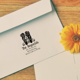 Carimbo De Borracha Endereço de devolução do Cachorro Personalizado