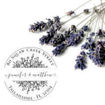 Endereço de devolução do Casamento vintage Rustic