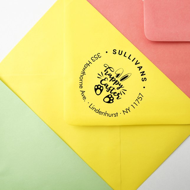 Carimbo De Borracha Endereço de devolução do Felz pascoa Cony (Criador carregado)