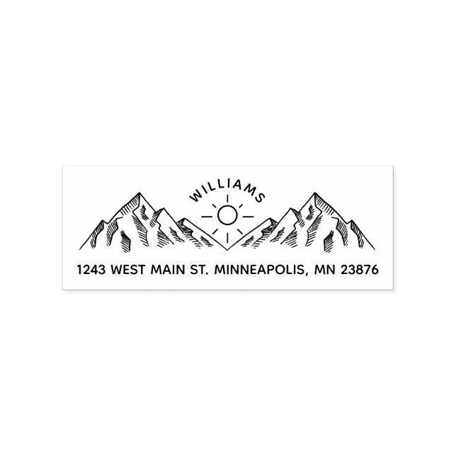 Carimbo De Borracha Endereço de devolução do nome personalizado russo  (Impressão)