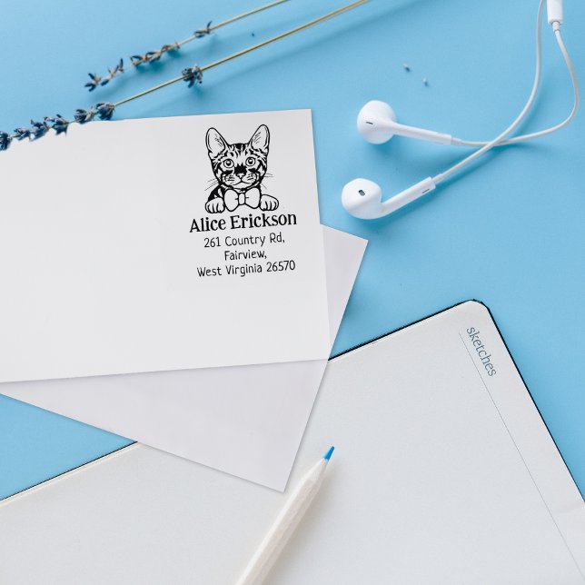 Carimbo De Borracha Endereço de Devolução do Toyger Cujo Rótulo (Criador carregado)