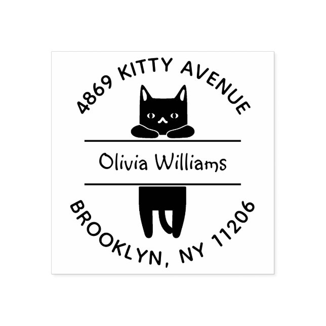 Carimbo De Borracha Endereço de devolução dos amantes do desenho de Ki (Impressão)