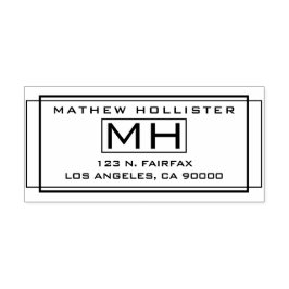 Carimbo De Borracha Endereço de devolução na moda