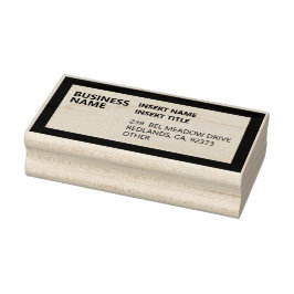 Carimbo De Borracha Endereço de devolução profissional