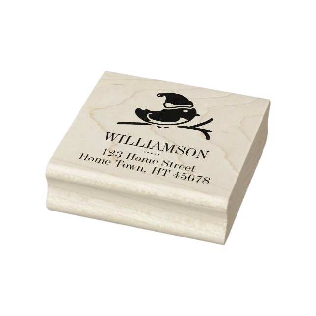 Carimbo De Borracha Endereço de devolução Robin Square de Feriado (Carimbo)