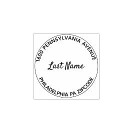 Carimbo De Borracha Endereço de devolução simples