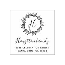 Endereço de Retorno de Script Simples Wreath Monog
