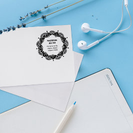 Carimbo De Borracha Endereço de Retorno do Nome Personalizado do Manda