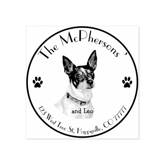 Carimbo De Borracha Endereço de retorno do retrato de poeta (Impressão)