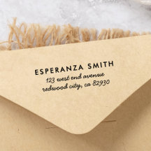 Endereço de Retorno Mínimo Moderno Simples