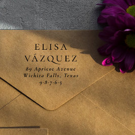 Carimbo De Borracha Endereço de Retorno Personalizado para Tipografia