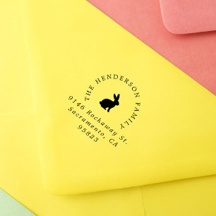 Carimbo De Borracha Endereço de Tipografia Elegante de Coelho Coelho d