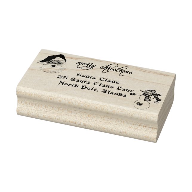 Carimbo De Borracha Endereço do Papai Noel no Natal Pólo Norte (Carimbo)