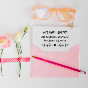 Carimbo De Borracha Endereço do remetente feito sob encomenda dos