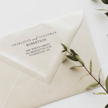 Endereço Moderno Simples Preto e Branco