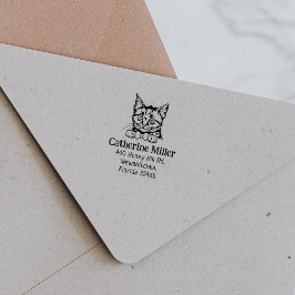 Carimbo De Borracha Endereço para devolução de cabelo curto na Europa