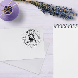 Carimbo De Borracha Endereço para devolução de cães de sango