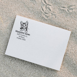 Carimbo De Borracha Endereço para devolução do Cat Munchkin