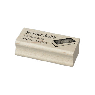 Carimbo De Borracha Endereço Personalizado do Foodie Sanduíche do sorv