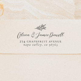 Carimbo De Borracha Endereço Simples De Casamento De Casais Botânicos 