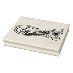 Carimbo De Borracha Engraçado De Ovos De Frango