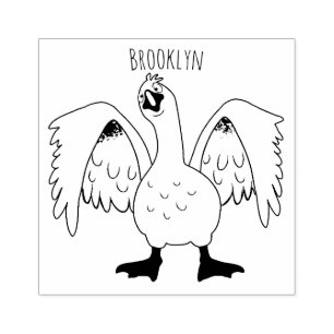 Carimbo De Borracha Engraçado ilustração curiosa de desenho animado de