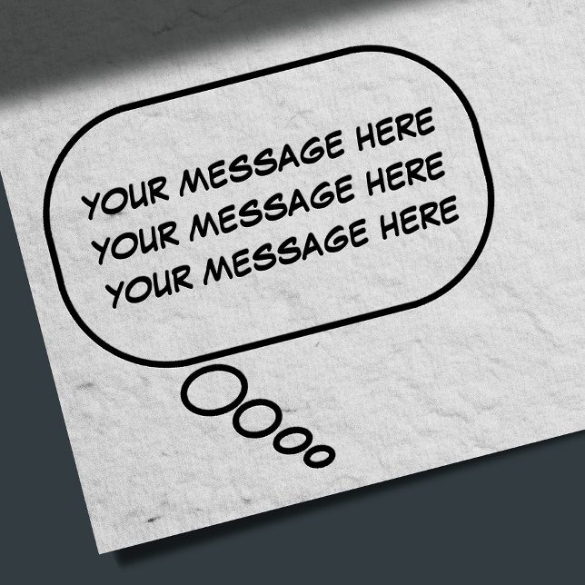 Carimbo De Borracha Engraçado Pensamento Chamando Novidade (Criador carregado)