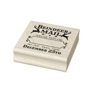 Carimbo De Borracha Entrega Especial de Correio de Reprodução