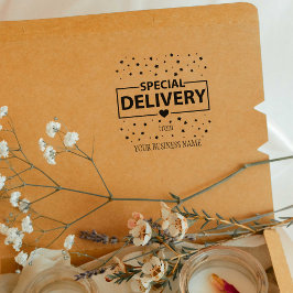 Carimbo De Borracha Entrega Especial do Pacote Comercial Personalizado