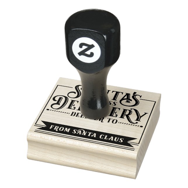 Carimbo De Borracha Entrega Expressa De Papais noeis No Natal (Carimbo)