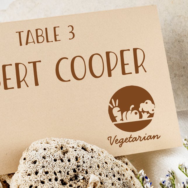 Carimbo De Borracha Escolha de refeições para convidados de legumes mi (Criador carregado)